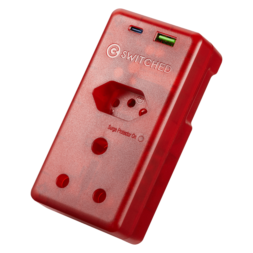 SWITCHED High Surge Multi Adaptor with USB + Type C PD20W