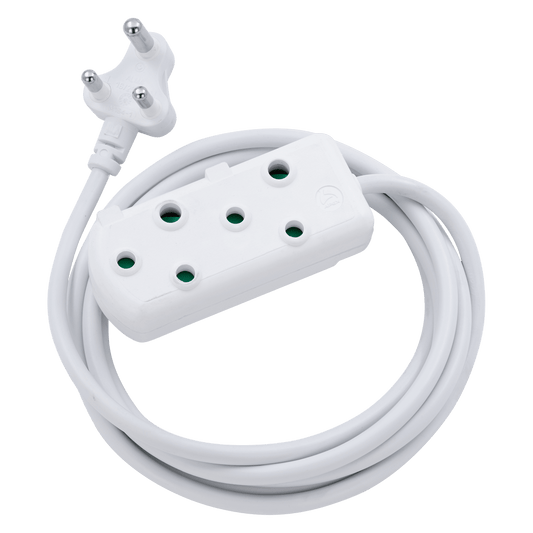 SWITCHED Light DUTY Side By Side(SBS) EXTENSION LEADS 3M
