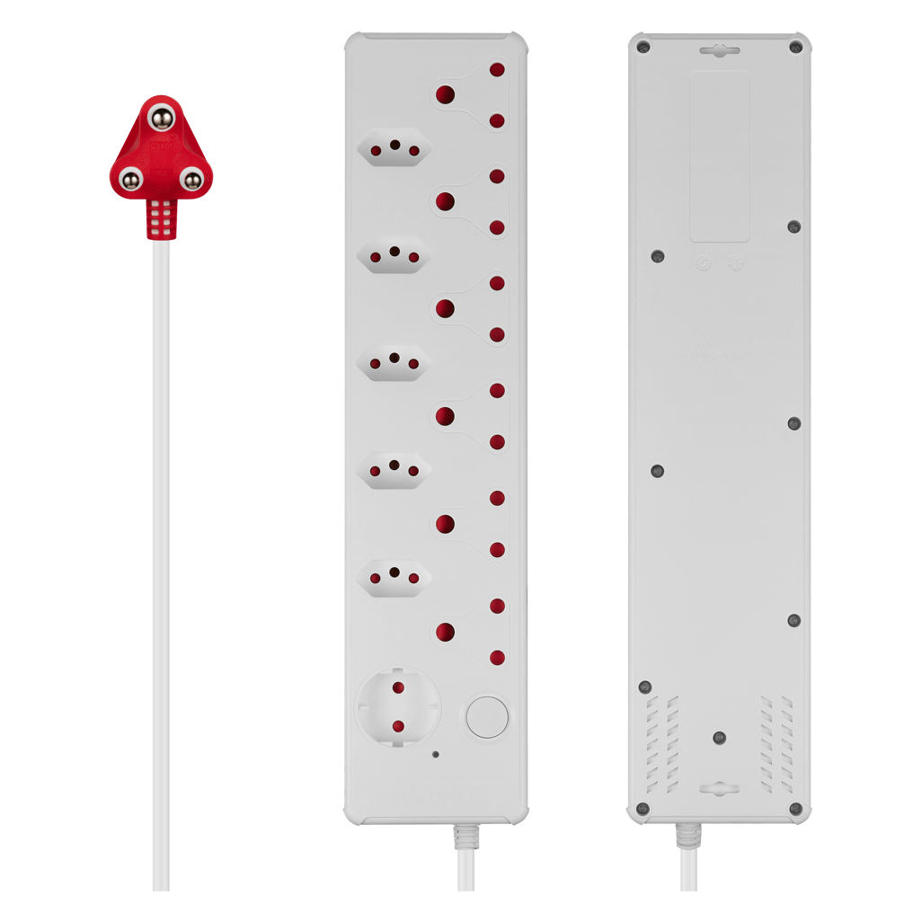 SWITCHED Medium Surge 12 - Way Multiplug 0.5M