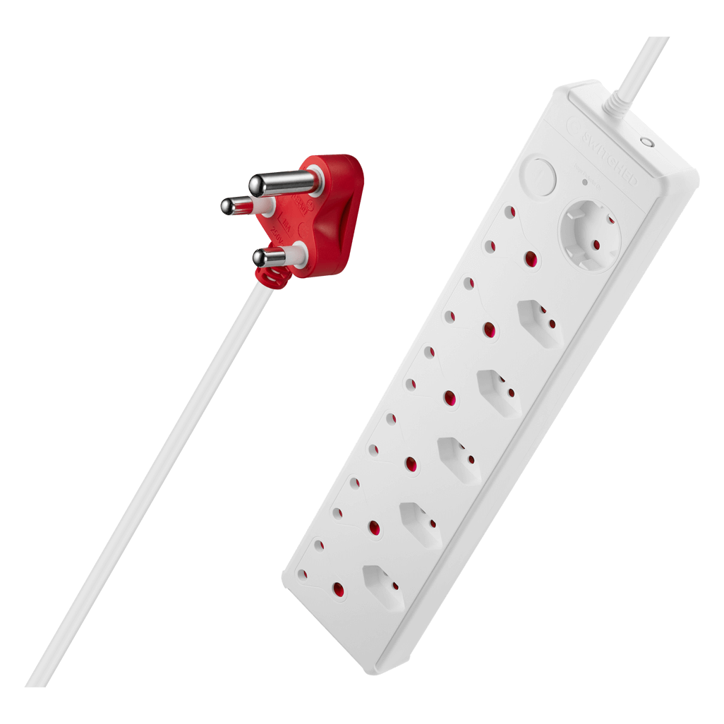 SWITCHED Medium Surge 12 - Way Multiplug 0.5M