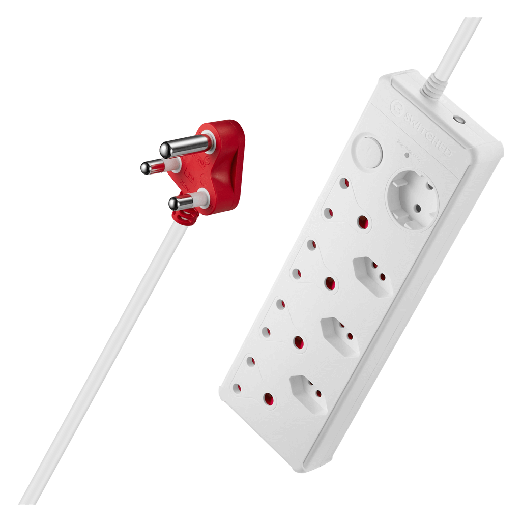 SWITCHED Medium Surge 8 - Way Multiplug 0.5M