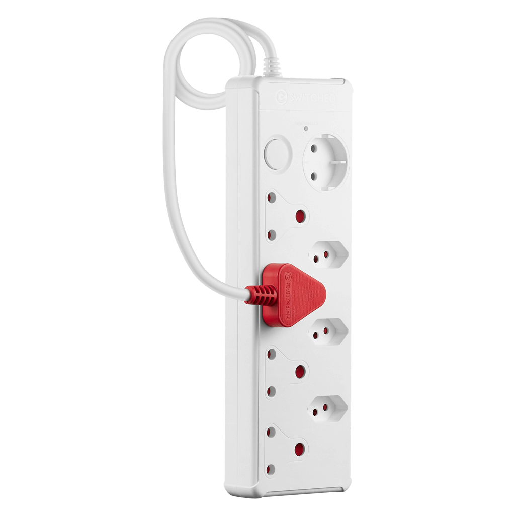 SWITCHED Medium Surge 8 - Way Multiplug 0.5M