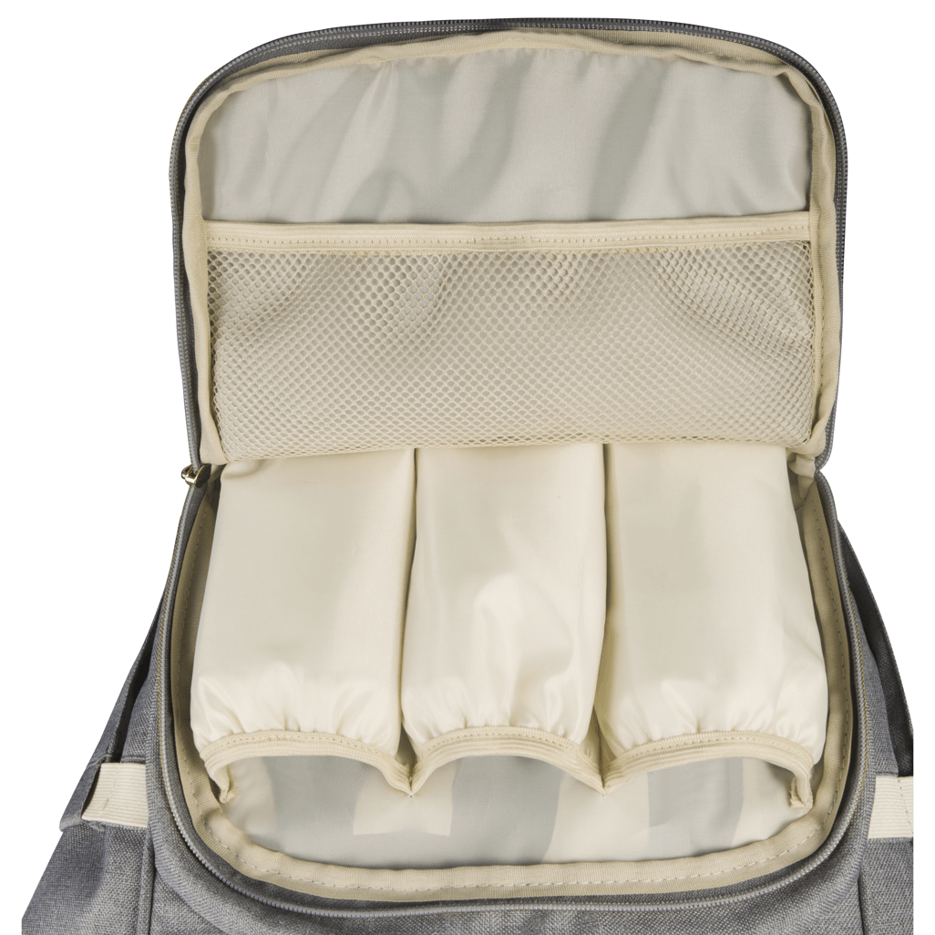 Totes Babe Alma 18L Diaper Backpack, Grey.