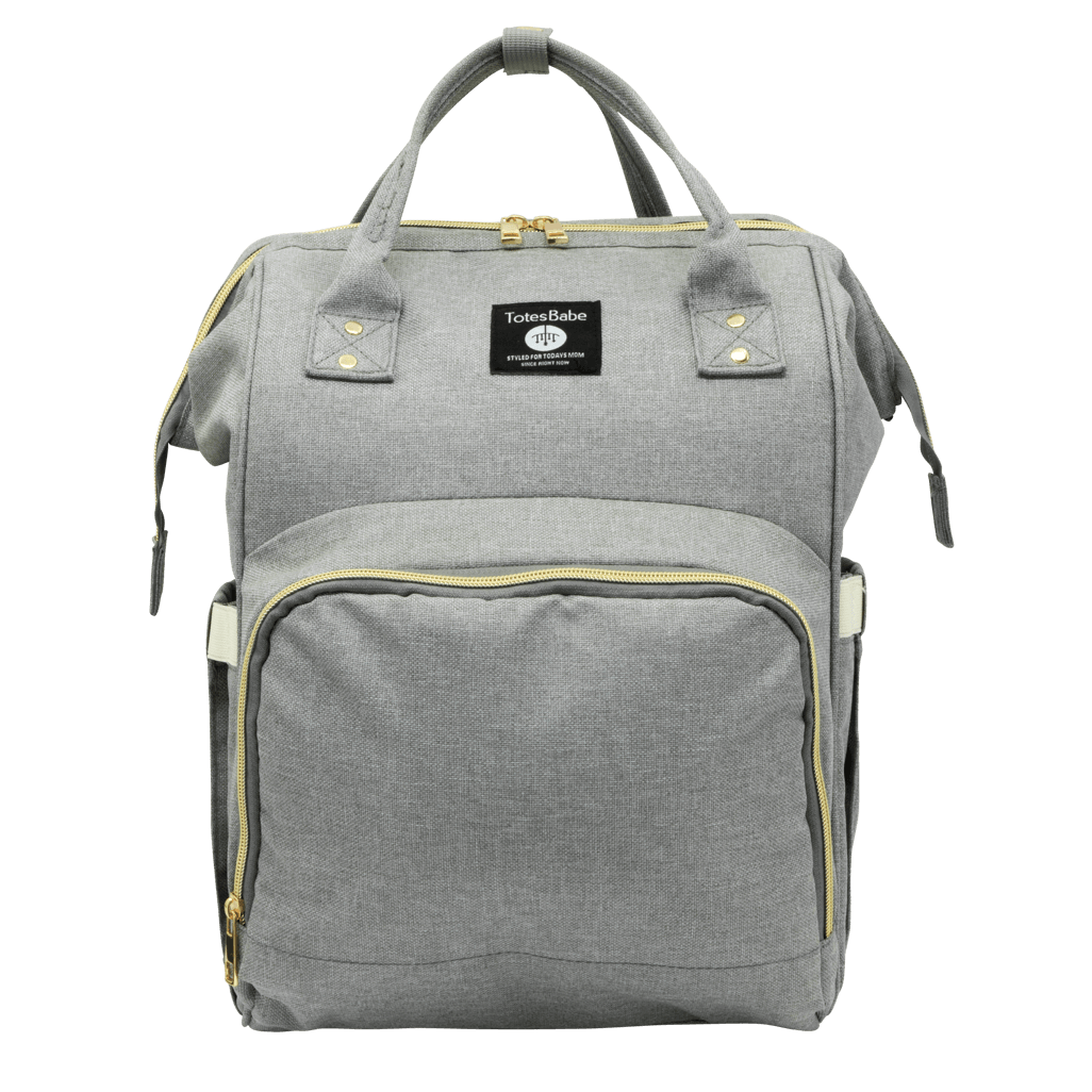 Totes Babe Alma 18L Diaper Backpack, Grey.