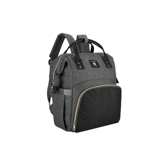 Totes Babe Alma Diaper Backpack Colourblock Grey/ Charcoal