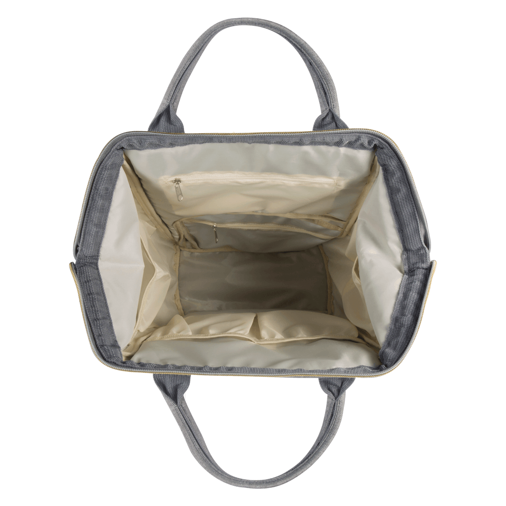 Totes Babe Alma 18L Diaper Backpack, Grey.