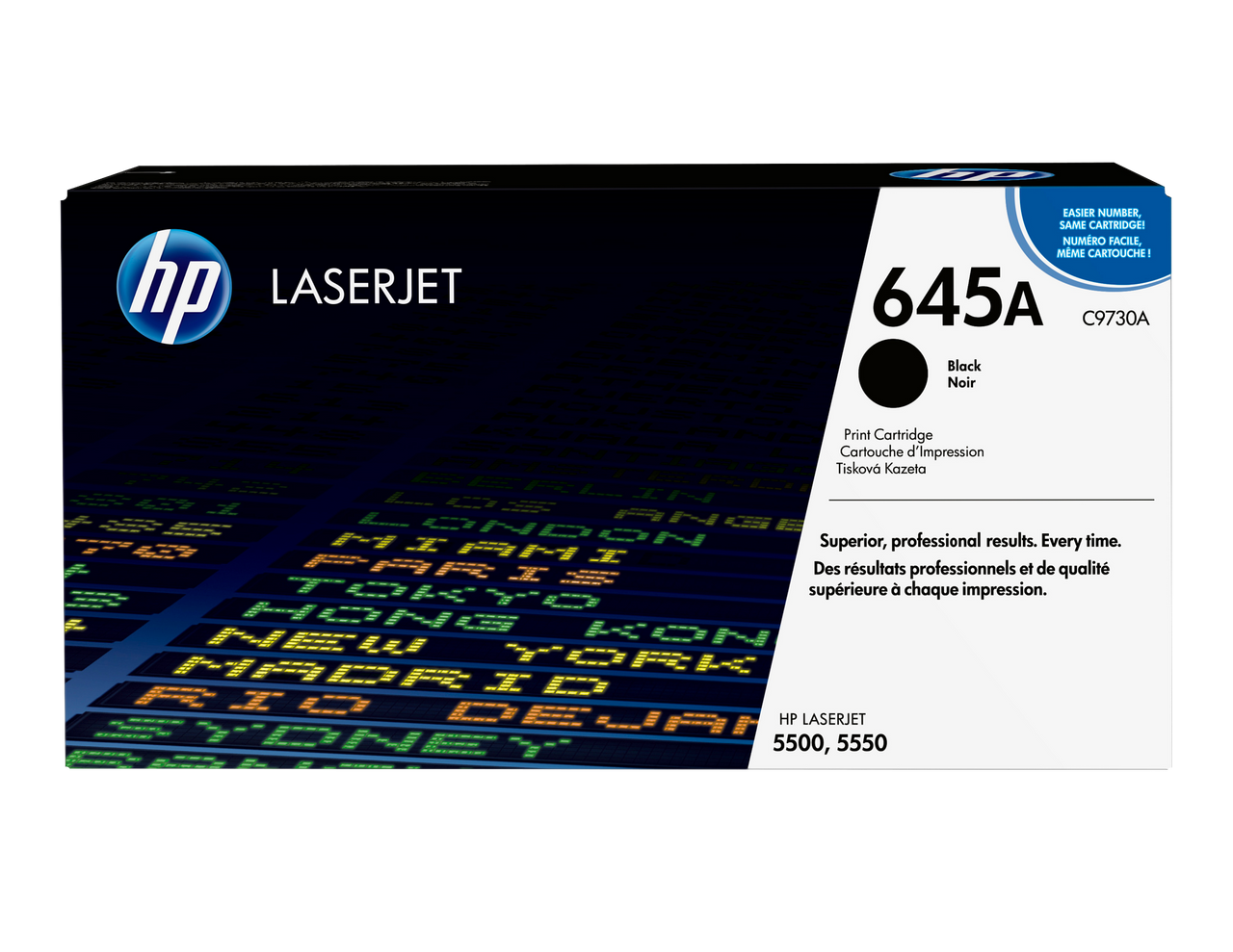 HP 645a Original Black Laserjet Toner Cartridge For HP Color Laserjet  5500:5550