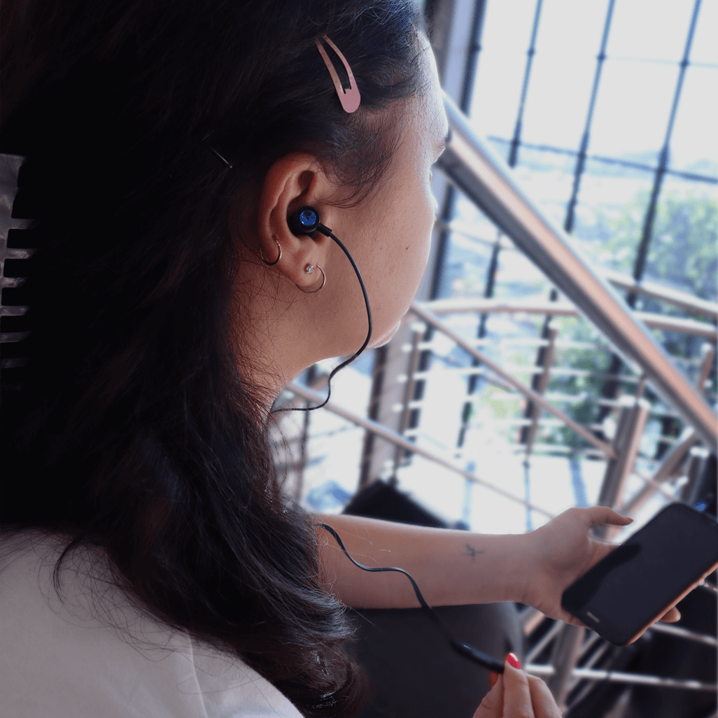 Volkano Alloy series metal earphone - Blue