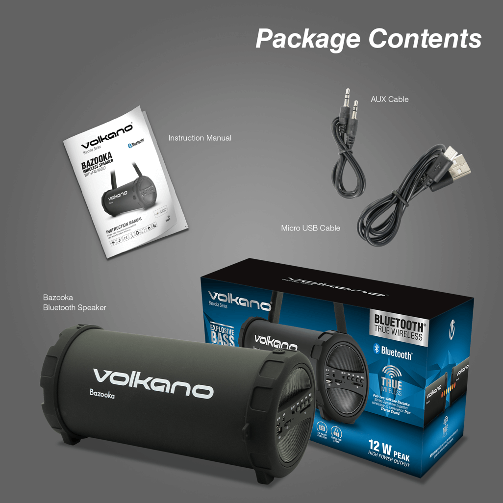 Volkano Bazooka Speaker