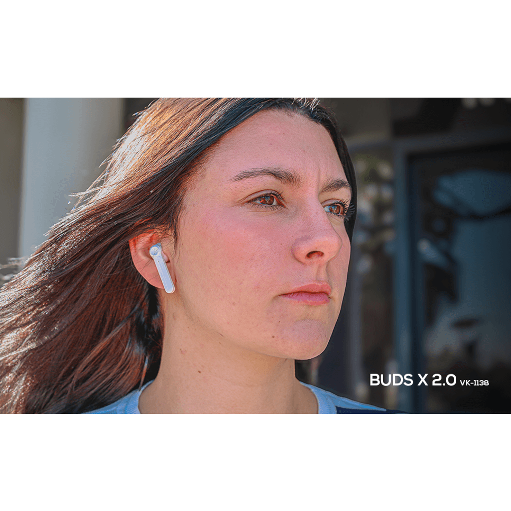 Volkano Buds X 2.0 Series True Wireless Earphones - White
