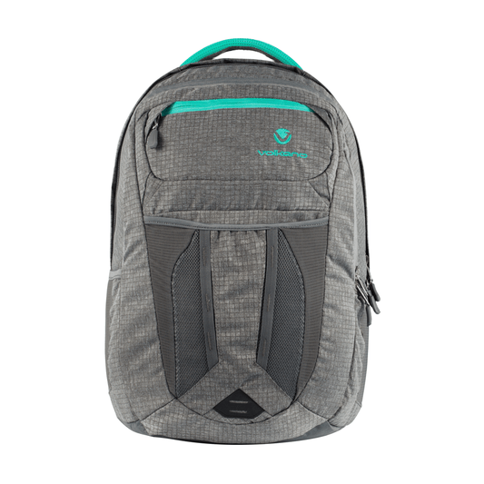 Volkano Crush Backpack. Grey/Aqua.