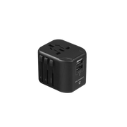 Volkano International Series Travel Adapter with multiple sockets and USB ports for global travel.