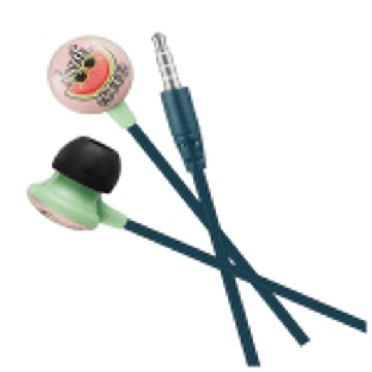 Volkano Kiddies Series Earphones with Keychain – Watermelon2
