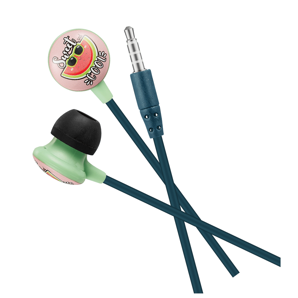 Volkano Kiddies Series Earphones with Keychain – Watermelon2