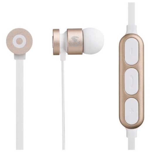 Volkano Mercury series Bluetooth magnetic earphones - goldwhite