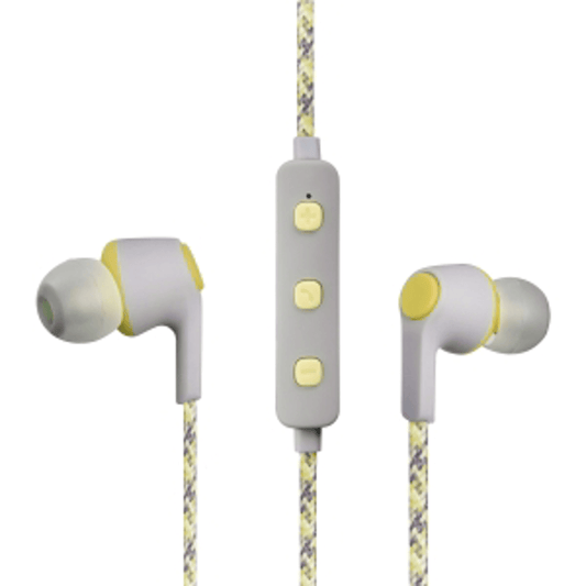 Volkano Moda Nylon Bluetooth Earphones with carry case - elevate your audio experience, stylish and functional design!