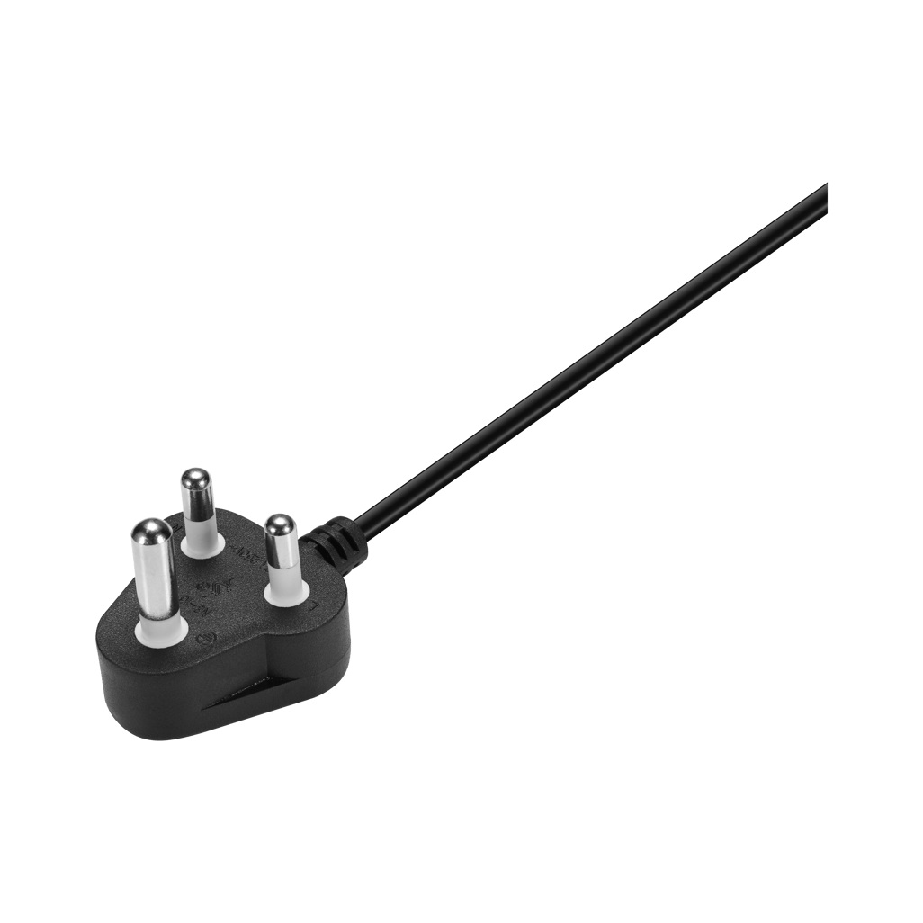 Volkano Presto series Double 3 pin IEC Power Cable 1.8m 10A - black