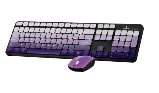 Volkano Prism Series BT Dual Mode Rechargeable Keyboard and Mouse Comb