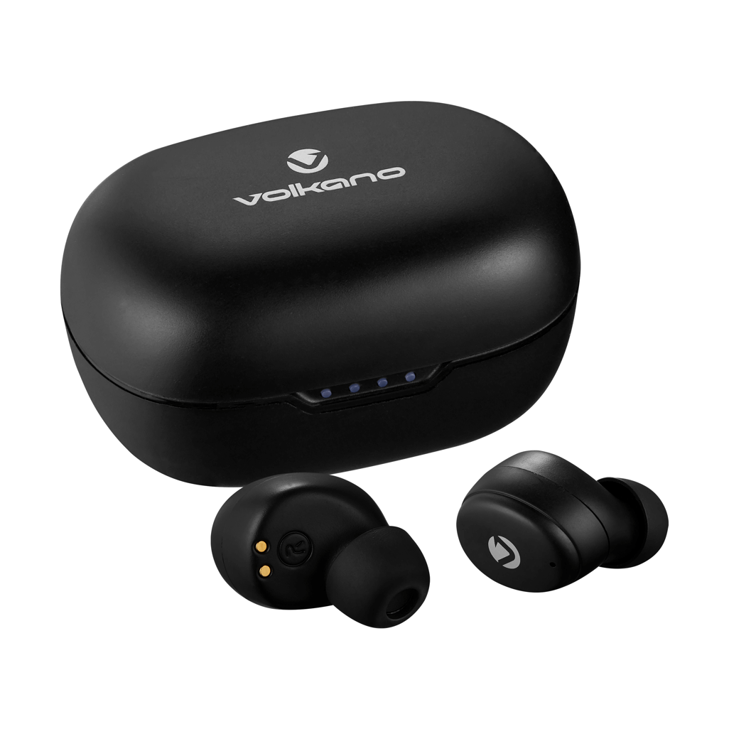 Volkano Sagittarius series TWS Earphones + Charging Case - Black