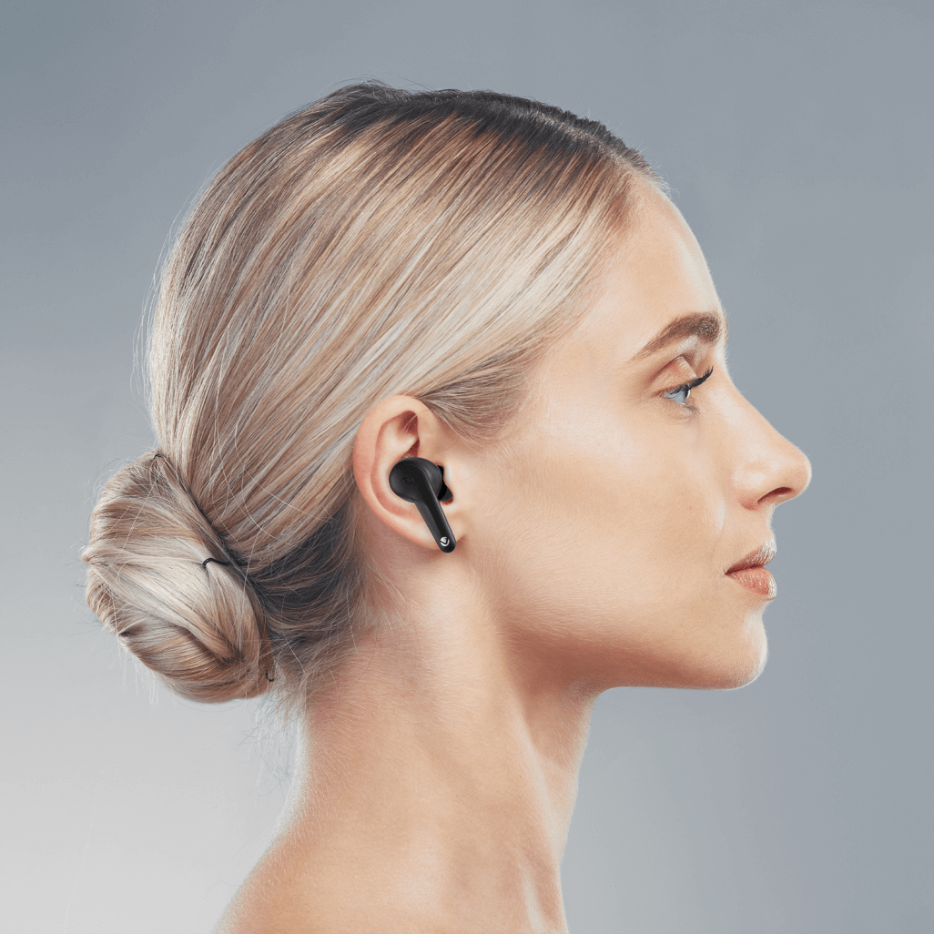 Volkano Silento ANC Series True Wireless + Charging Case - Black