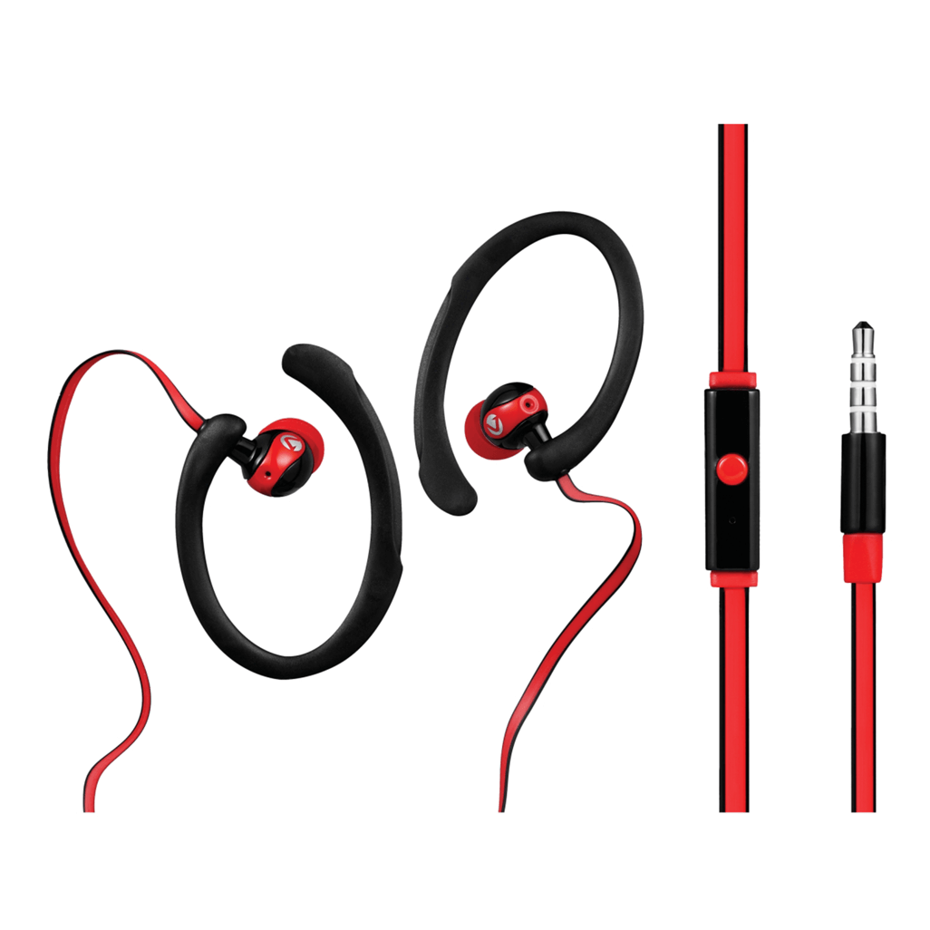 Volkano Sports Earphones BlackRed