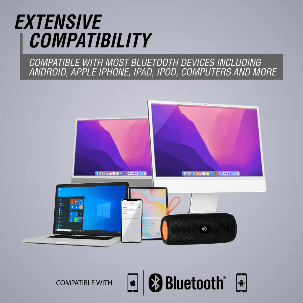 Volkano Stun 2.0 Series Bluetooth Speaker - Black