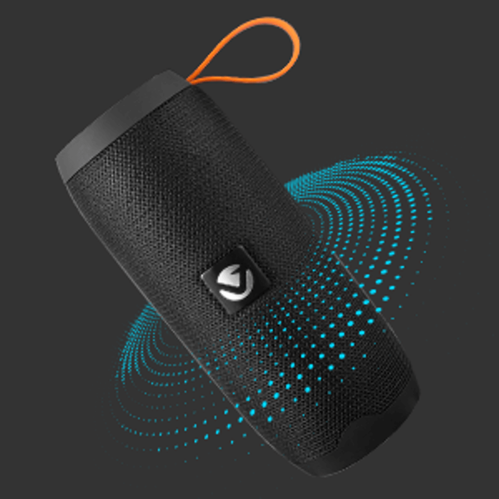 Volkano Stun 2.0 Series Bluetooth Speaker - Black