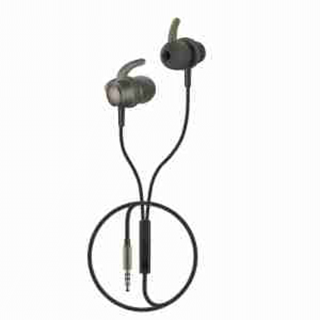 Volkano Titanium Series AUX Earphone - Gun Metal
