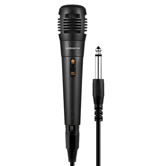 Discover the Volkano Vocal Series ABS wired microphone in black – a must-have for stunning audio quality!