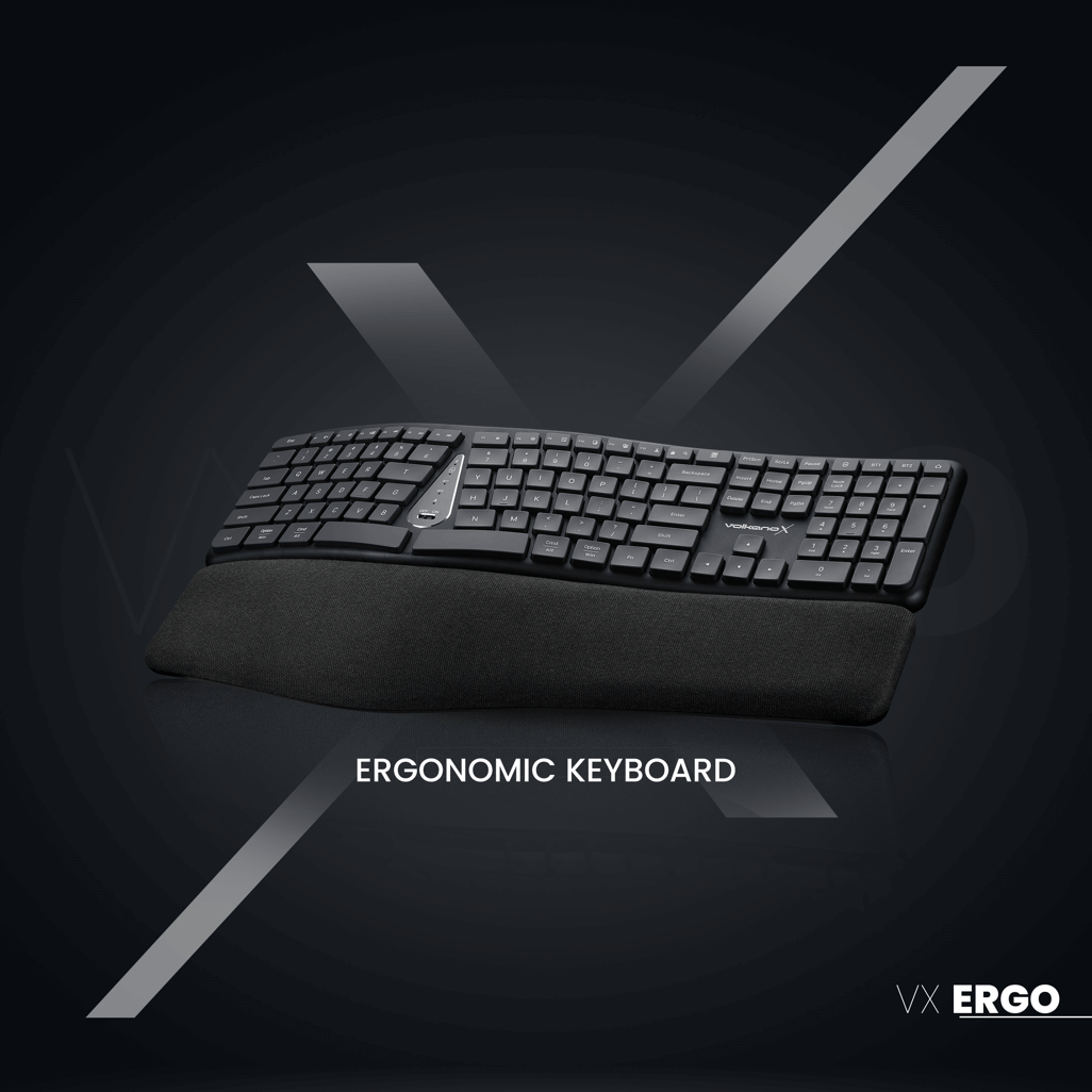 VolkanoX Ergo Bluetooth Wireless Keyboard