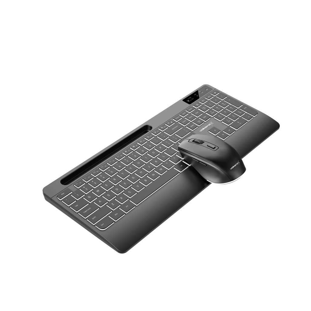 VolkanoX Gem Bluetooth Wireless Keyboard and Mouse combo - Black