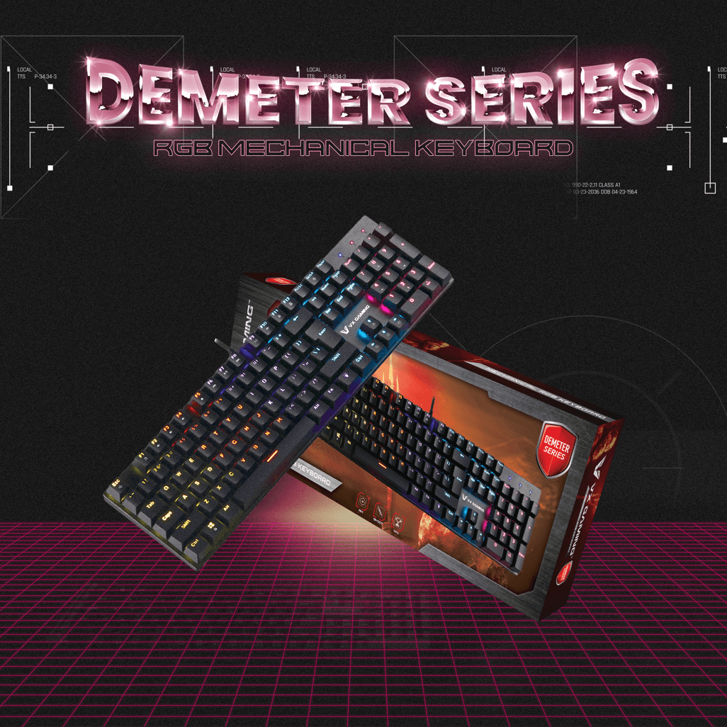 VX Demeter series Mechanical Keyboard with full RGB Lighting