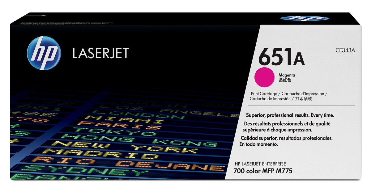 HP 651a Original Magenta Laserjet Toner Cartridge For HP Color Laserjet M775
